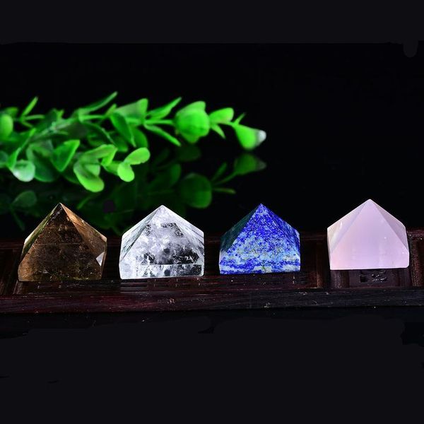 1pc natural crystal pyramid rose quartz lazuli reiki healing stone pink blue crystal point crafts home decoration ener qylllm, Black
1pc natural crystal pyramid rose quartz lazuli reiki healing stone pink blue crystal point crafts home decoration ener qylllm, Black
