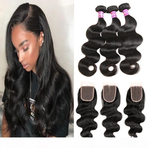 body wave human hair bundles with lace closure mink brazilian virgin remy hair 3 bundles with 4x4 lace closure hair extensions, Black;brown
body wave human hair bundles with lace closure mink brazilian virgin remy hair 3 bundles with 4x4 lace closure hair extensions, Black;brown