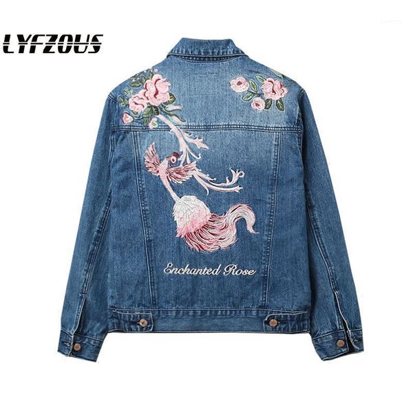 new denim jacket women phoenix flower embroidery jeans jackets spring autumn student lady outwear streetwear basic denim coats1, Black;brown
new denim jacket women phoenix flower embroidery jeans jackets spring autumn student lady outwear streetwear basic denim coats1, Black;brown
