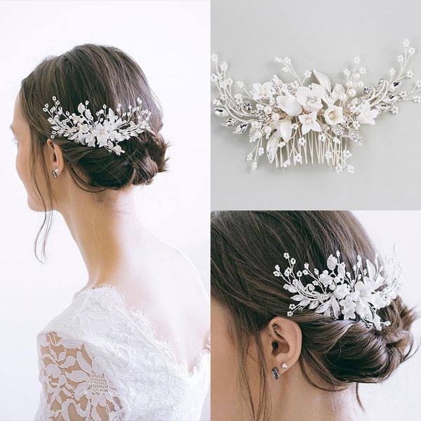 fashion silver pearls hair jewelry handmade crystal hair combs wedding bridal accessories luxury hair ornaments for women party y200409, Slivery;golden
fashion silver pearls hair jewelry handmade crystal hair combs wedding bridal accessories luxury hair ornaments for women party y200409, Slivery;golden