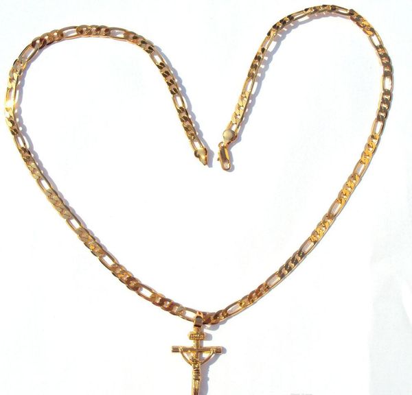 gold yellow pendant mens cross womens 24k 24 italian crucifix jesus solid 6mm chain gf necklace figaro link wmtkr bdesybag, Silver
gold yellow pendant mens cross womens 24k 24 italian crucifix jesus solid 6mm chain gf necklace figaro link wmtkr bdesybag, Silver
