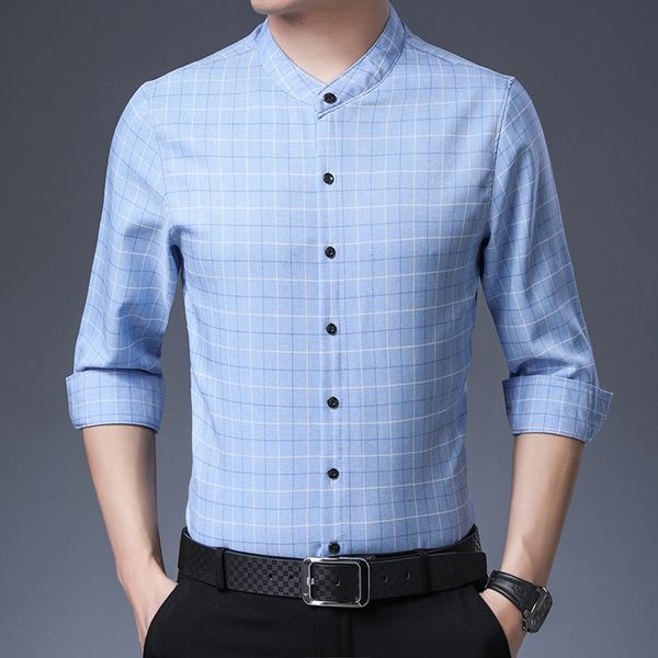 2021 new long-sleeve shirt a grey-blue collar on plaid male viscose streetwear 4xl egbt, White;black
2021 new long-sleeve shirt a grey-blue collar on plaid male viscose streetwear 4xl egbt, White;black