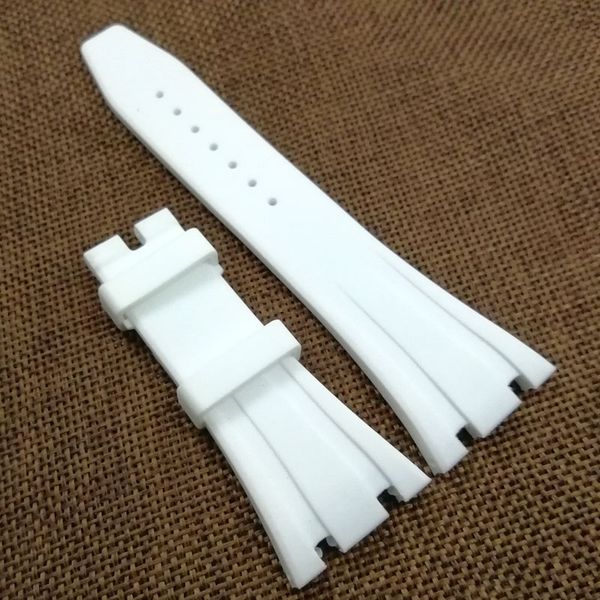 27mm white color rubber watch band 18mm folding clasp lug size ap strap for royal oak 39mm 41mm watch 15400 15390, Black;brown
27mm white color rubber watch band 18mm folding clasp lug size ap strap for royal oak 39mm 41mm watch 15400 15390, Black;brown