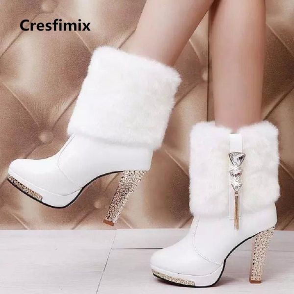 boots women fashion comfortable autumn & winter high heel white warm lady casual black faxu fur crystal cute shoes e2658
boots women fashion comfortable autumn & winter high heel white warm lady casual black faxu fur crystal cute shoes e2658