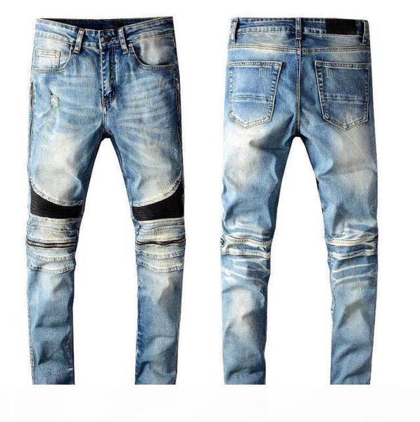 mens motorcycle biker jeans retro pleated fashion pants slim fit mens moto denim hip hop punk for men, Blue
mens motorcycle biker jeans retro pleated fashion pants slim fit mens moto denim hip hop punk for men, Blue