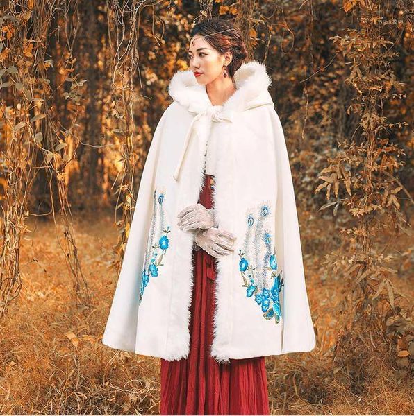 chinese classical autumn and winter peacock design cape female chinese national style female retro heavy coat woolen elegant1, Black
chinese classical autumn and winter peacock design cape female chinese national style female retro heavy coat woolen elegant1, Black