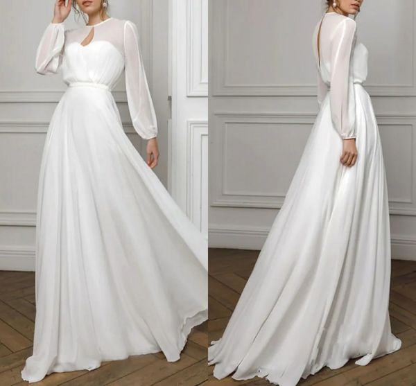 2022 a-line white formal evening dress illusion neck long sleeve floor length chiffon prom party gown robe de soiree vestidos de fiesta, Black;red
2022 a-line white formal evening dress illusion neck long sleeve floor length chiffon prom party gown robe de soiree vestidos de fiesta, Black;red