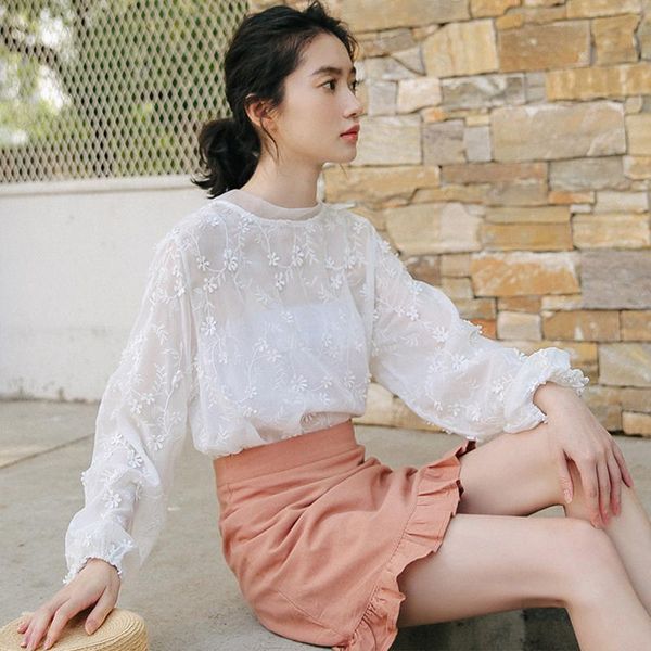 women's blouses & shirts ailegogo elegant floral print women blouse sweet embroidery puff sleeves lace white ladies casual femme modis
women's blouses & shirts ailegogo elegant floral print women blouse sweet embroidery puff sleeves lace white ladies casual femme modis