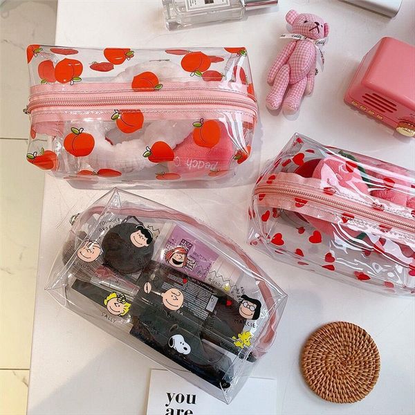 peach fruit animal cartoon waterproof cosmetic case tranprent cute girls travel summer wash women makeup bags large capacity bag
peach fruit animal cartoon waterproof cosmetic case tranprent cute girls travel summer wash women makeup bags large capacity bag