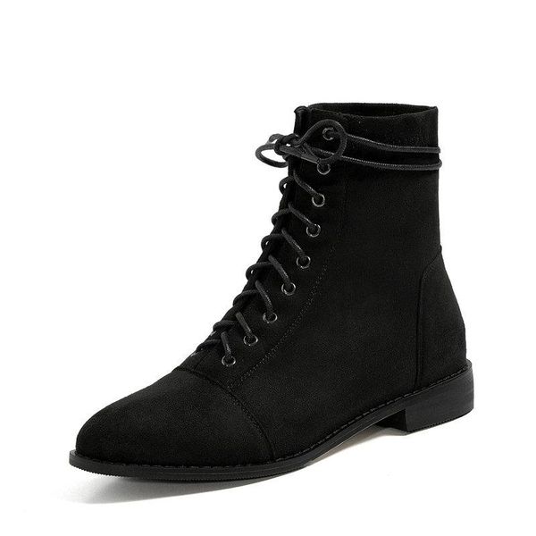 new cow suede leather short boots women ankle cross-tied boots office shoes woman 2020 new autumn winter warm high heels, Black
new cow suede leather short boots women ankle cross-tied boots office shoes woman 2020 new autumn winter warm high heels, Black