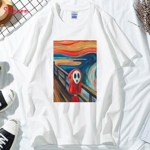 shy guy scream t-shirt women korean style harajuku vintage punk kawaii tumblr gothic aesthetic short sleeve clothes tees1, White
shy guy scream t-shirt women korean style harajuku vintage punk kawaii tumblr gothic aesthetic short sleeve clothes tees1, White