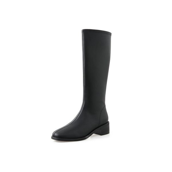 2021 new elegant fashion winter knee high boots genuine leather round toe thick heels shoes party shoes woman, Black
2021 new elegant fashion winter knee high boots genuine leather round toe thick heels shoes party shoes woman, Black