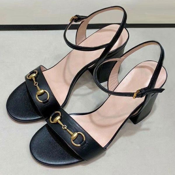 fashion thick heel black women's sandals leather designer summer high heels beautiful high-quality fairy style buckle open toe office l
fashion thick heel black women's sandals leather designer summer high heels beautiful high-quality fairy style buckle open toe office l