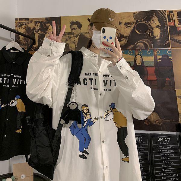 2021 new beach print black shirt white to autumn... spring long sleeve shirts... oversized 5xl. hpx7, White;black
2021 new beach print black shirt white to autumn... spring long sleeve shirts... oversized 5xl. hpx7, White;black