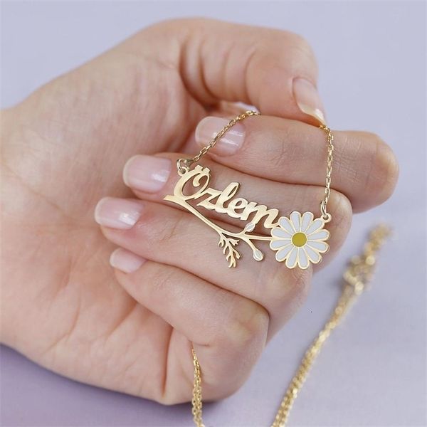 personalized name customized white flower pendant silver jewelry birthday gifts custom necklace
personalized name customized white flower pendant silver jewelry birthday gifts custom necklace