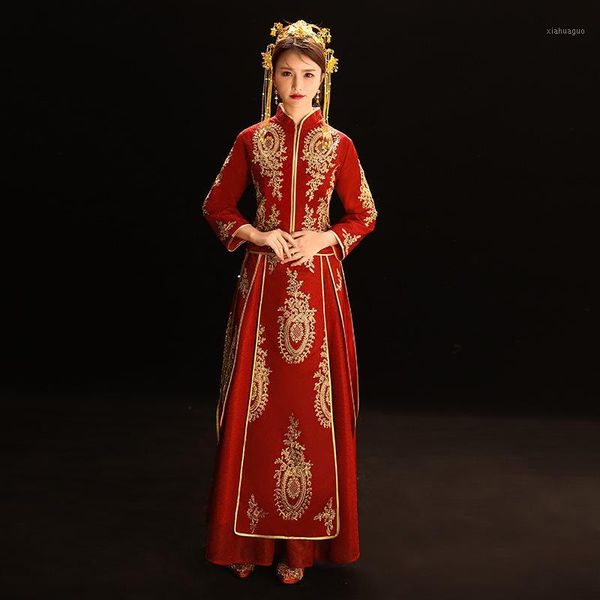 chinese embroidery red ancient wedding dress cheongsam womens overseas chinese style bride embroidery cheongsam1
chinese embroidery red ancient wedding dress cheongsam womens overseas chinese style bride embroidery cheongsam1