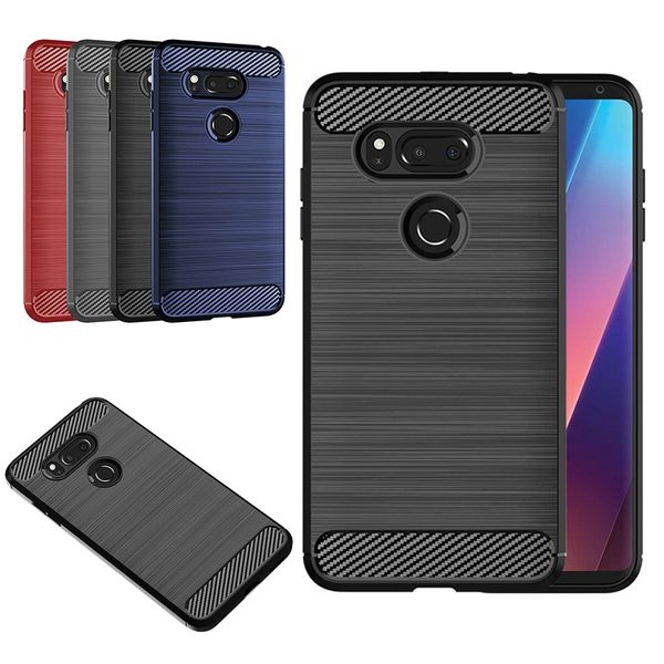 for mobile phone case lg v30 brushed carbon fiber pattern silicone protective cover anti-fall soft shell
for mobile phone case lg v30 brushed carbon fiber pattern silicone protective cover anti-fall soft shell
