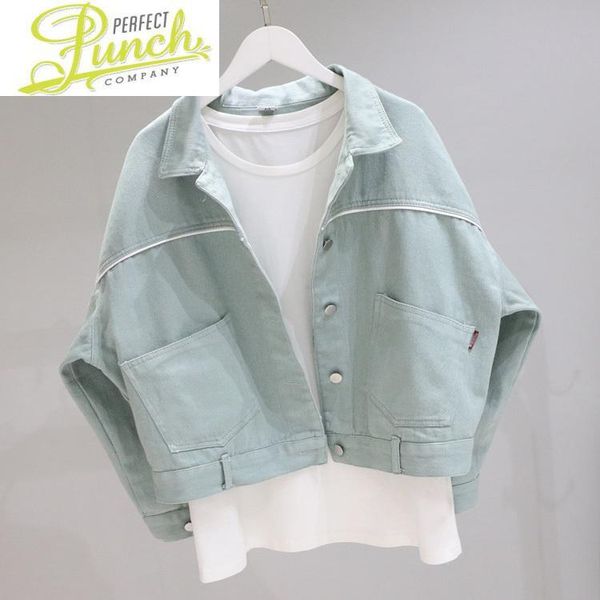 women's jackets fashion 2021 denim korean style jean jacket short casual for women batwing sleeve jaqueta feminina pph221, Black;brown
women's jackets fashion 2021 denim korean style jean jacket short casual for women batwing sleeve jaqueta feminina pph221, Black;brown