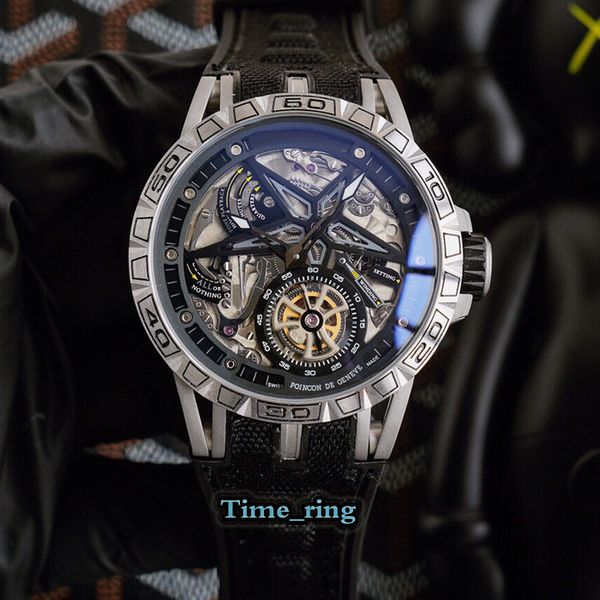 high version excalibur rddbex0479 skeleton dial silver steel case automatic mechanical movement mens watch black leather strap sport watches, Slivery;brown
high version excalibur rddbex0479 skeleton dial silver steel case automatic mechanical movement mens watch black leather strap sport watches, Slivery;brown