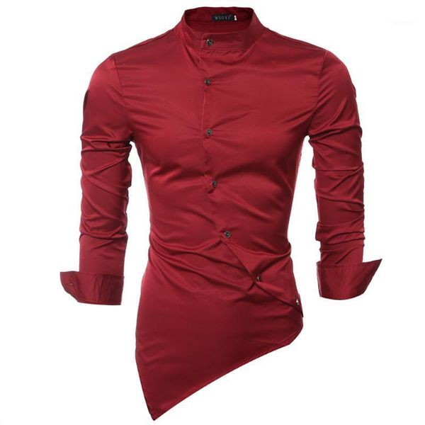 novelty irregular hem design -3xl fashion men's shirts full sleeve casual young boys slim fit pure color, White;black
novelty irregular hem design -3xl fashion men's shirts full sleeve casual young boys slim fit pure color, White;black