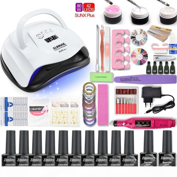 80 54 36w uv lamp 10 color gel nail polish kit manicure set nail polish set uv extension gel electric manicure drill tools
80 54 36w uv lamp 10 color gel nail polish kit manicure set nail polish set uv extension gel electric manicure drill tools
