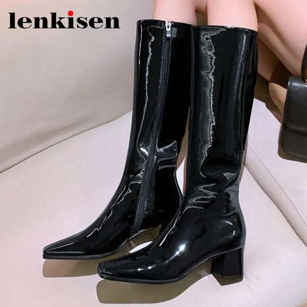 lenkisen european style square toe high heel classic colors concise style beauty lady dance party fashion knee-high boots l32, Black
lenkisen european style square toe high heel classic colors concise style beauty lady dance party fashion knee-high boots l32, Black