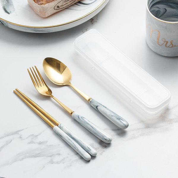 marble ceramic handle cutlery portable chopsticks stainless steel golden dinnerware set kitchen spoon fork dhb26
marble ceramic handle cutlery portable chopsticks stainless steel golden dinnerware set kitchen spoon fork dhb26