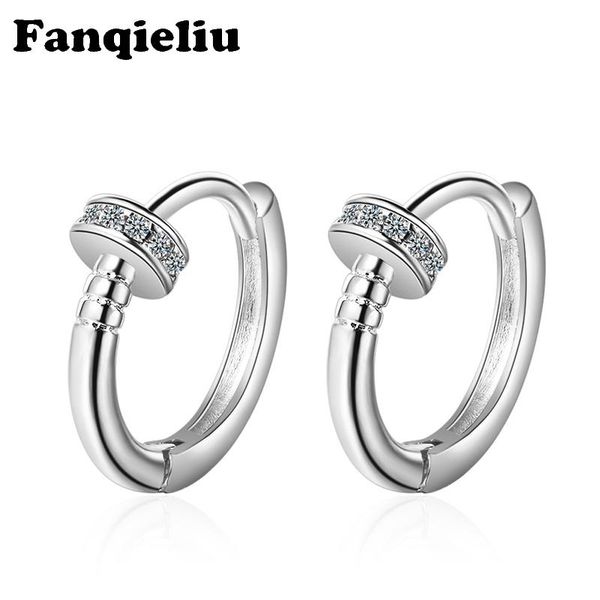hoop & huggie fanqieliu round crystal 5a zircon hoops 925 sterling silver earrings for women trendy fine jewelry female fql20236, Golden;silver
hoop & huggie fanqieliu round crystal 5a zircon hoops 925 sterling silver earrings for women trendy fine jewelry female fql20236, Golden;silver