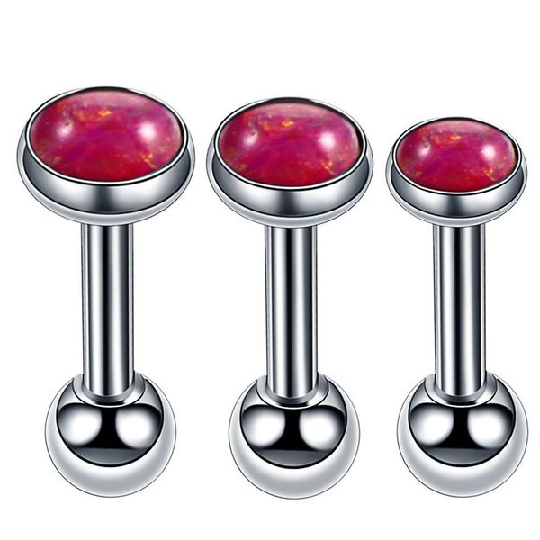 3pcs/lot stainless steel earring piercing ear stud opal stone ear cartilage tragus helix earring piercing body jewelry 16g q jllpud, Silver
3pcs/lot stainless steel earring piercing ear stud opal stone ear cartilage tragus helix earring piercing body jewelry 16g q jllpud, Silver