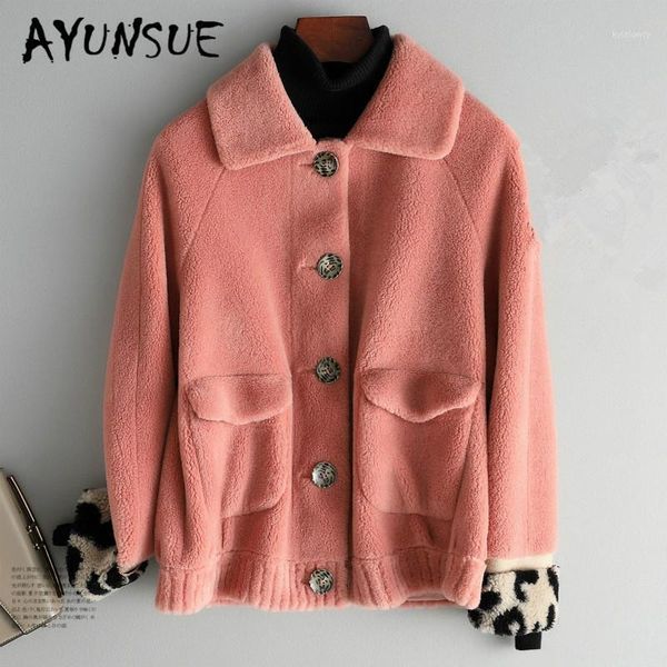ayunsue genuine fur coat female women clothes 2019 new pink real lamb fur coats casual elegant warm vintage winter jacket lw5241, Black
ayunsue genuine fur coat female women clothes 2019 new pink real lamb fur coats casual elegant warm vintage winter jacket lw5241, Black