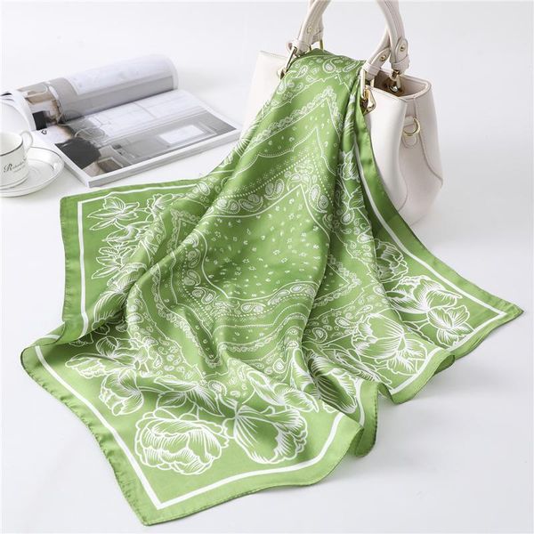 women silk square scarves hair headband retro print lady office neck scarf foulard kerchief bandana 7070cm headband wraps wmtimz bdesybag, Blue;gray
women silk square scarves hair headband retro print lady office neck scarf foulard kerchief bandana 7070cm headband wraps wmtimz bdesybag, Blue;gray