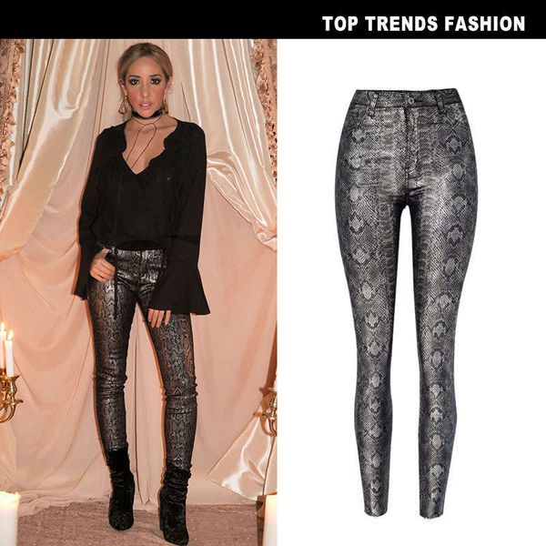 women's high waist autumn and winter new elastic coating silver serpentine imitation leather pants pu denim leggings capris, Black;gray
women's high waist autumn and winter new elastic coating silver serpentine imitation leather pants pu denim leggings capris, Black;gray