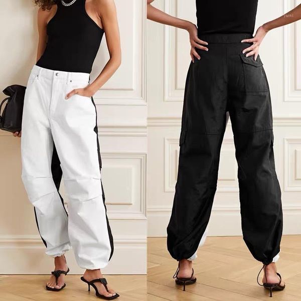women jeans pants fashion trend tooling contrast color stitching elastic drawstring high waist loose skinny jeans1, Blue
women jeans pants fashion trend tooling contrast color stitching elastic drawstring high waist loose skinny jeans1, Blue