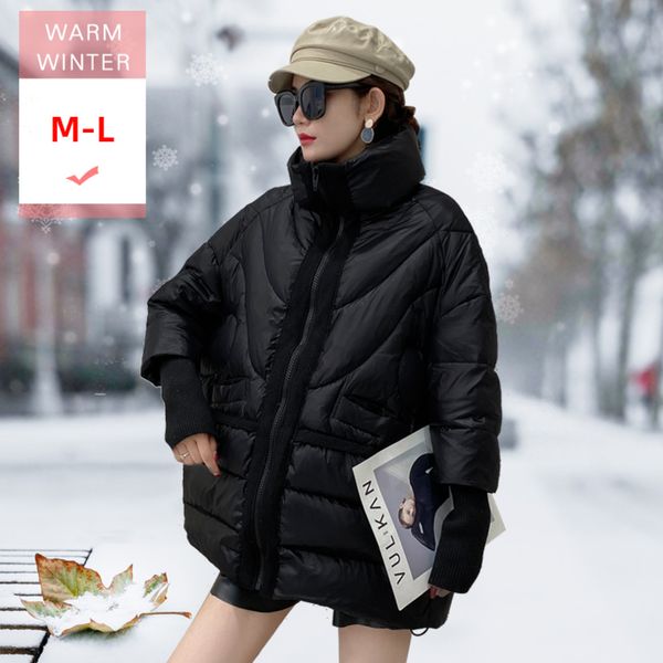 new winter long white duck down jacket stand collar female a loose style casual soft zipper coat big size good quanlity warm, Black
new winter long white duck down jacket stand collar female a loose style casual soft zipper coat big size good quanlity warm, Black