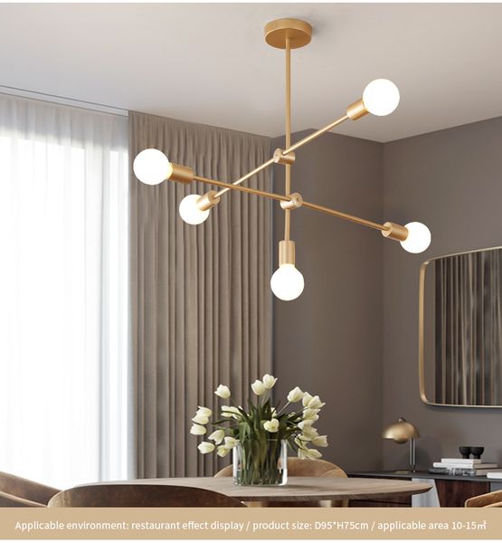 new modern chandelier lighting living room lamp nordic lamp simple atmosphere light luxury bedroom lamp dining room chandelier
new modern chandelier lighting living room lamp nordic lamp simple atmosphere light luxury bedroom lamp dining room chandelier