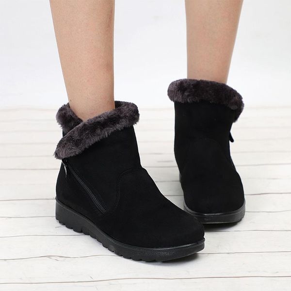 boots women warm fur plush winter snow plus size ankle ladies suede zip mother shoes female fashion comfort footwear, Black
boots women warm fur plush winter snow plus size ankle ladies suede zip mother shoes female fashion comfort footwear, Black