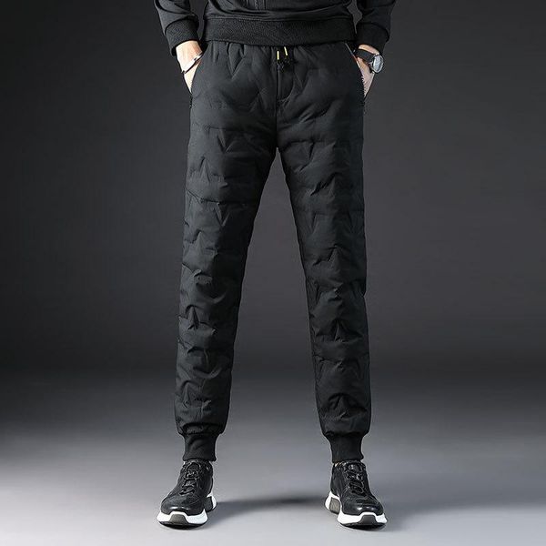 men down pants outdoor sports thickened thermal waterproof white duck down trousers winter skiing hiking warm cotton pants, Black;green
men down pants outdoor sports thickened thermal waterproof white duck down trousers winter skiing hiking warm cotton pants, Black;green