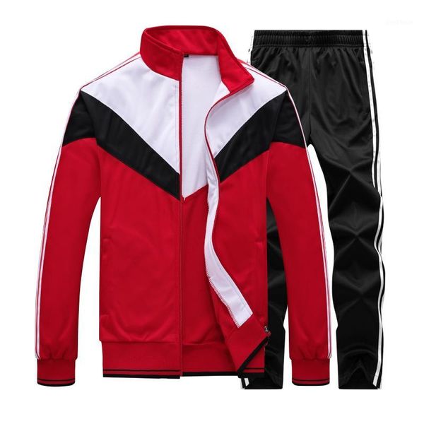 running sets 2021 spring autumn men's sportswear tracksuit men jacket+pants 2 two pieces set male jogger sweatsuit plus size 4xl 5xl1, Black;blue
running sets 2021 spring autumn men's sportswear tracksuit men jacket+pants 2 two pieces set male jogger sweatsuit plus size 4xl 5xl1, Black;blue