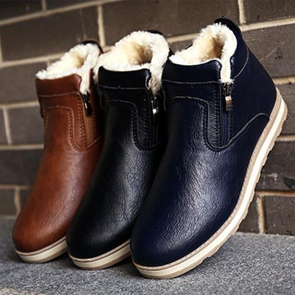 men fashion fur leather winter warm boots casual shoes fashion plush snow boots leather footwear u1225, Black
men fashion fur leather winter warm boots casual shoes fashion plush snow boots leather footwear u1225, Black