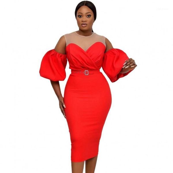 african plus size dress temperament commuter women's high waist round neck color matching bubble sleeve mid length dress1, White;black
african plus size dress temperament commuter women's high waist round neck color matching bubble sleeve mid length dress1, White;black