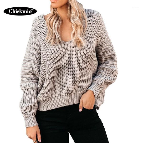 chiskmio v-neck sweater women knitwear minimalism loose long sleeve pullovers ladies knitted sweater jumper women sueter1, White;black
chiskmio v-neck sweater women knitwear minimalism loose long sleeve pullovers ladies knitted sweater jumper women sueter1, White;black
