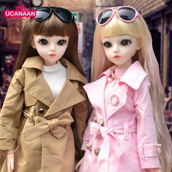 ucanaan bjd doll 60cm 1/3 fashion girls sd dolls 18 ball jointed doll with outfits clothes set shoes wig makeup children toys 1011
ucanaan bjd doll 60cm 1/3 fashion girls sd dolls 18 ball jointed doll with outfits clothes set shoes wig makeup children toys 1011