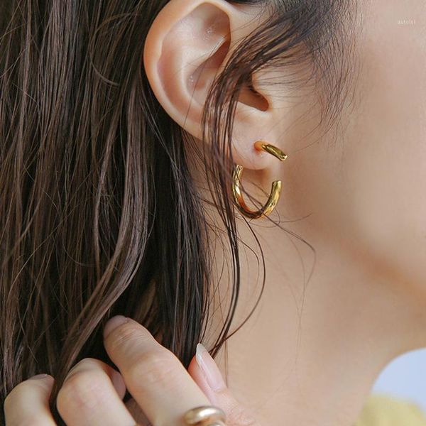 woogge unique design c shape polished small earrings chunky geometric earrings circle hoop fashion styling special gift1, Golden;silver
woogge unique design c shape polished small earrings chunky geometric earrings circle hoop fashion styling special gift1, Golden;silver