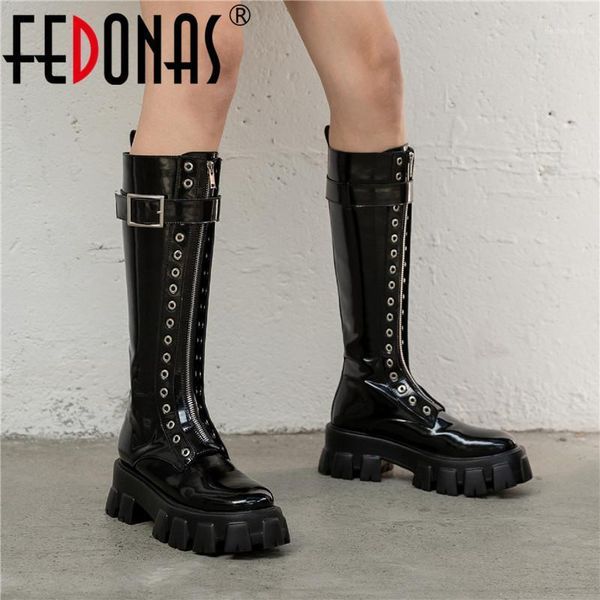 boots fedonas metal decoration knee high boot for women wide leg zipper platform chunky heels shoes woman party tight boots1, Black
boots fedonas metal decoration knee high boot for women wide leg zipper platform chunky heels shoes woman party tight boots1, Black