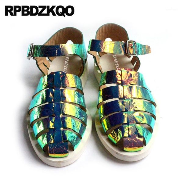 flat strap closed toe men gladiator sandals summer shoes casual roman breathable genuine leather holographic1, Black
flat strap closed toe men gladiator sandals summer shoes casual roman breathable genuine leather holographic1, Black