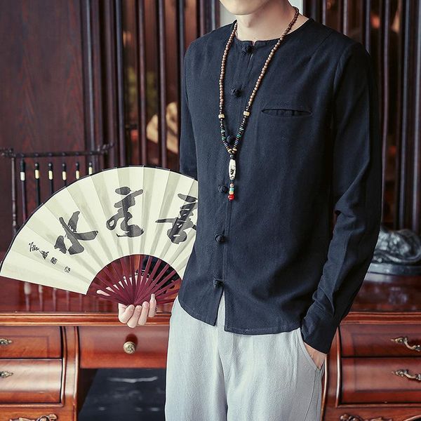 chinese style business casual man shirt vintage summer linen long sleeve fashion shirts man autumn spring summer clothes, White;black
chinese style business casual man shirt vintage summer linen long sleeve fashion shirts man autumn spring summer clothes, White;black
