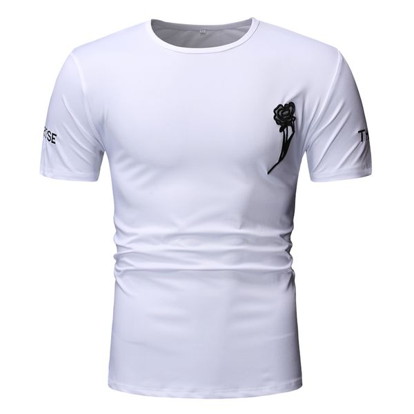 summer men t shirt short sleeve embroidery print t shirt casual fashion male mens clothing, White;black
summer men t shirt short sleeve embroidery print t shirt casual fashion male mens clothing, White;black