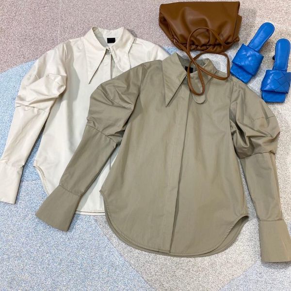 2020 new ladies fashion long sleeve solid color shirt 07201, White
2020 new ladies fashion long sleeve solid color shirt 07201, White