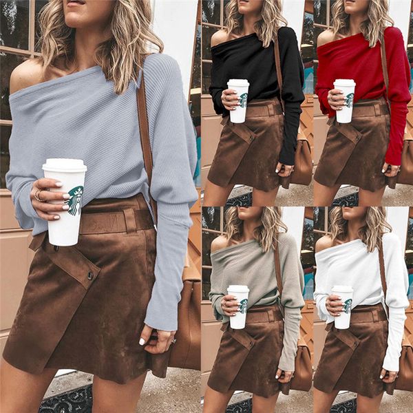 womens slash neck t-shirts dolman sleeve loose solid color fashion spring autumn fall women tshirts, White
womens slash neck t-shirts dolman sleeve loose solid color fashion spring autumn fall women tshirts, White