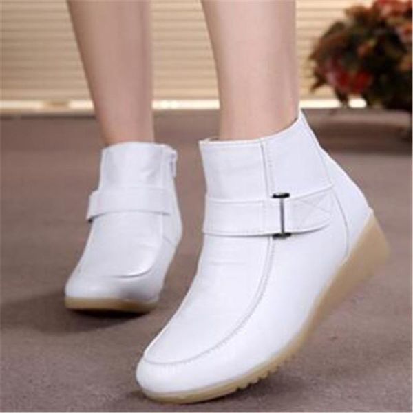 winter women genuine leather ankle boots fashion round toe side ziper ankle strap warm boots for women work white shoes 41, Black
winter women genuine leather ankle boots fashion round toe side ziper ankle strap warm boots for women work white shoes 41, Black